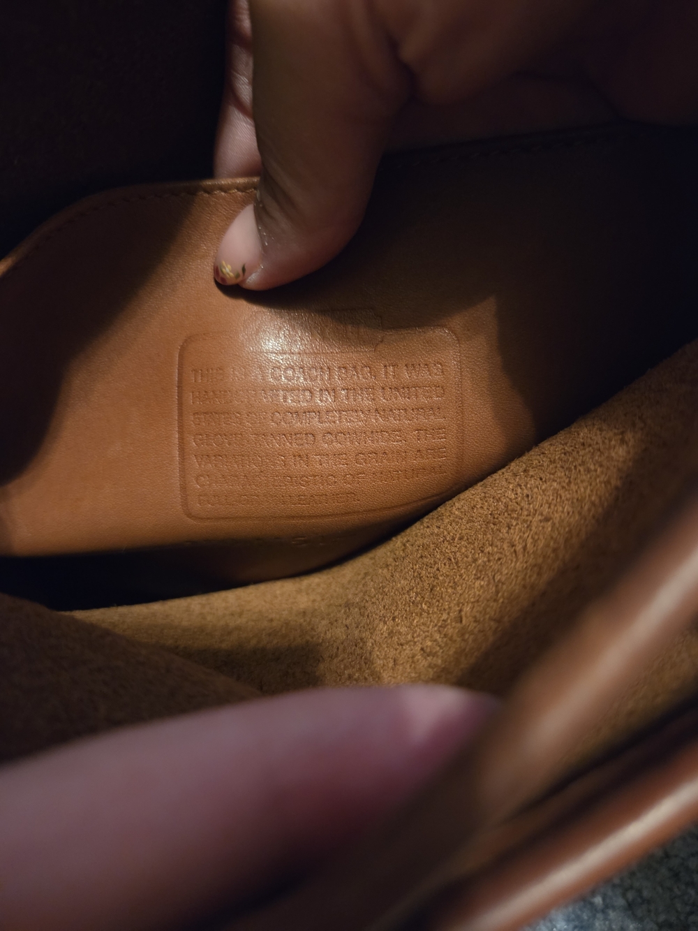 Vintage Coach Station Bag In Btitish Tan - Picture 4 of 6